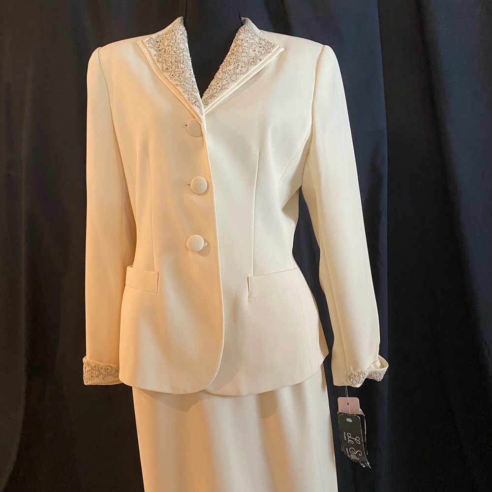 Le Suit Beaded Evening Suit